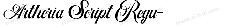 Artheria Script Regu字体转换